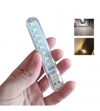 Mini Portable USB LED Lamp 8LEDs Super Bright Night Lights Book Light Reading Light For Power
